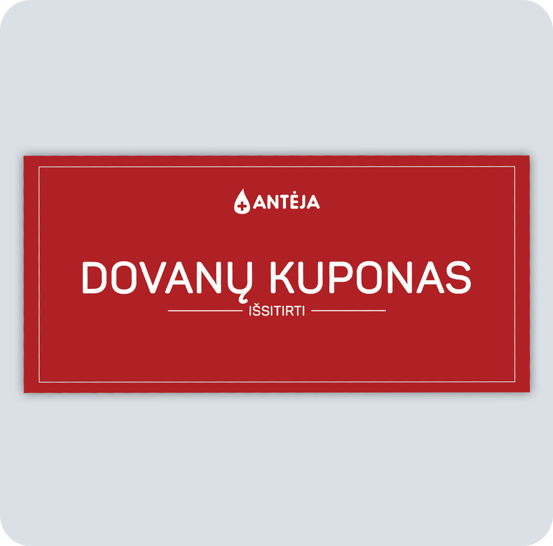 Dovanų kuponas pasirinktai sumai