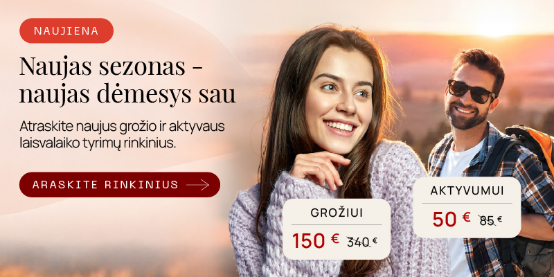 Aktyvaus laisvalaikio ir grožio tyrimų rinkiniai
