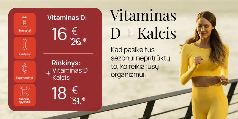 Vitamino D ir kalcio tyrimų pasiūlymas