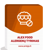 ALEX Food specifiniai IgE prieš 58 maisto alergenus