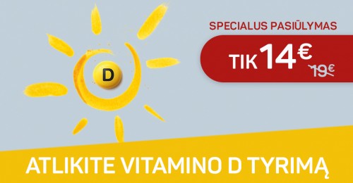 Akcija vitamino D tyrimui