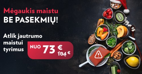 Mėgaukis maistu be pasekmių!