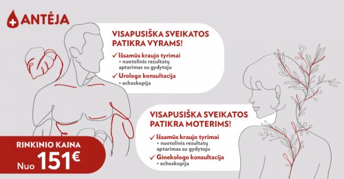 Vyro ir moters ištyrimo programa su gydytojo konsultacija ir echoskopija