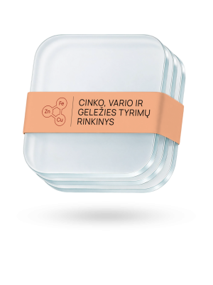 Cinko, vario ir geležies tyrimų rinkinys