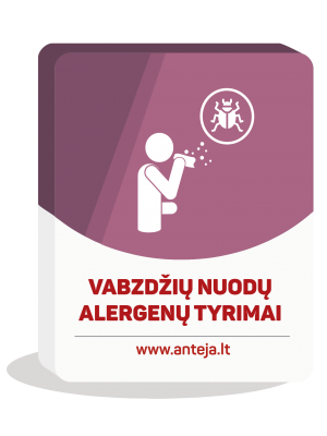 EUROIMMUN IgE antikūnai prieš molekulinius vabzdžių nuodų alergenus (bičių, vapsvų, širšės)