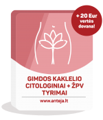 Gimdos kaklelio vėžio rizikos tyrimai: ŽPV 14 genotipų + PAP citologija + dovana Chlamydia trachomatis DNR (PGR metodu)