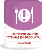 Jautrumo maistui tyrimas. Standartinis (54 produktai)