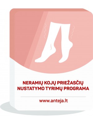 Neramių kojų priežasčių nustatymo tyrimų programa