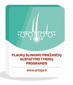 Plaukų slinkimo priežasčių nustatymo tyrimų programos