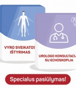 Vyro sveikatos ištyrimo programa su urologo konsultacija (Vilniuje ir Marijampolėje) 
